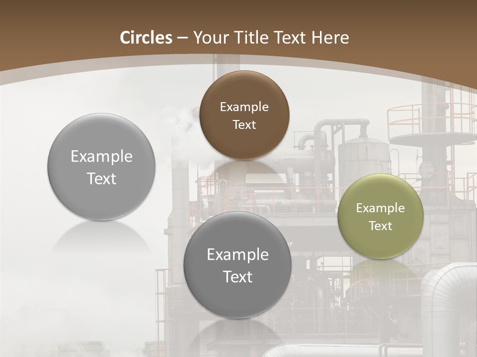 Valves Petrochemical Manufacturing PowerPoint Template