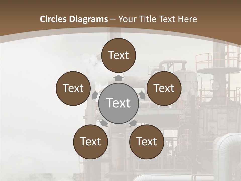 Valves Petrochemical Manufacturing PowerPoint Template
