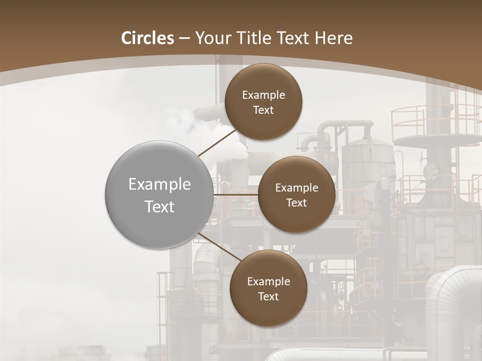 Valves Petrochemical Manufacturing PowerPoint Template