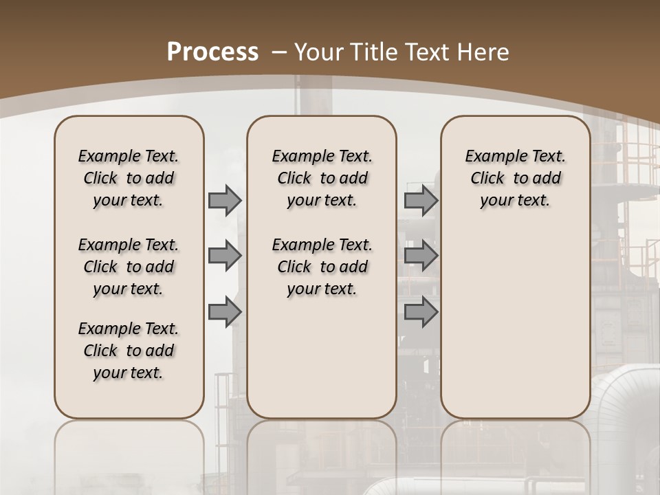 Valves Petrochemical Manufacturing PowerPoint Template