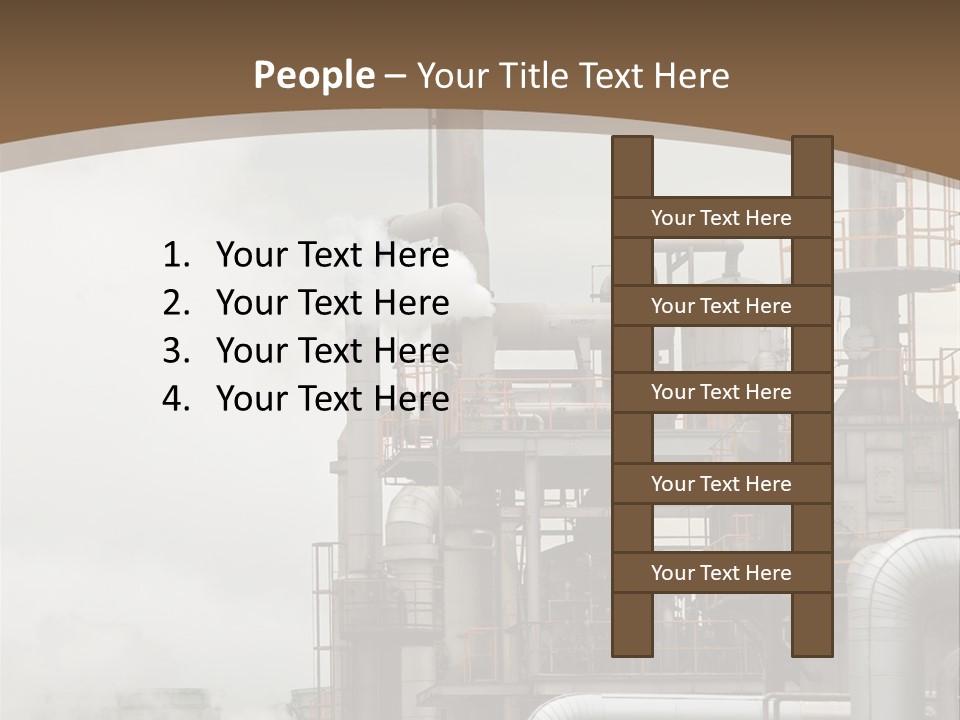 Valves Petrochemical Manufacturing PowerPoint Template