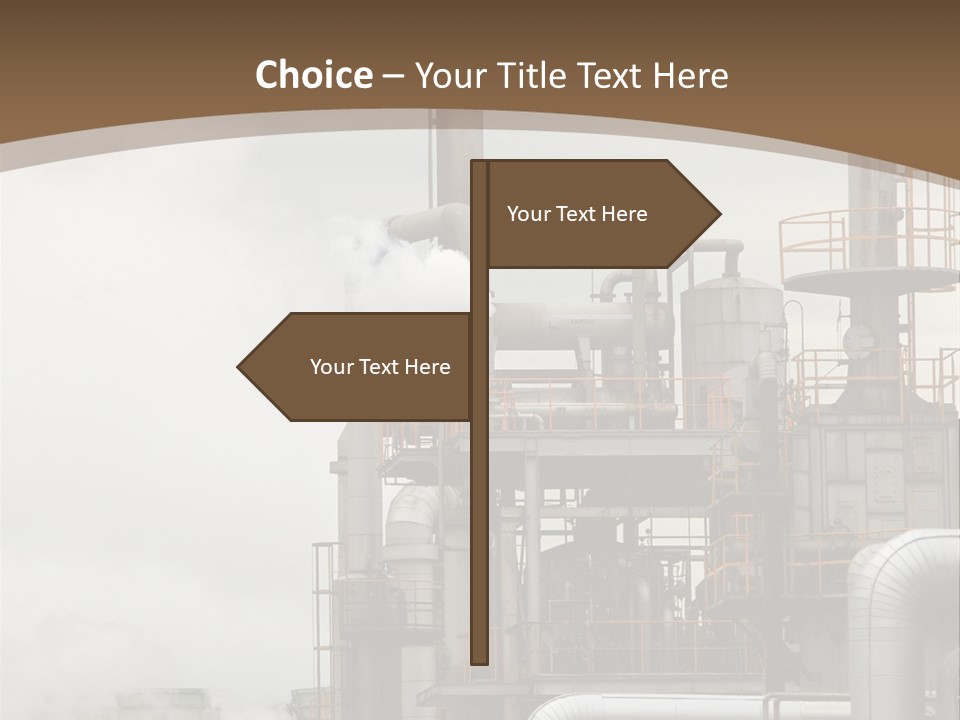 Valves Petrochemical Manufacturing PowerPoint Template