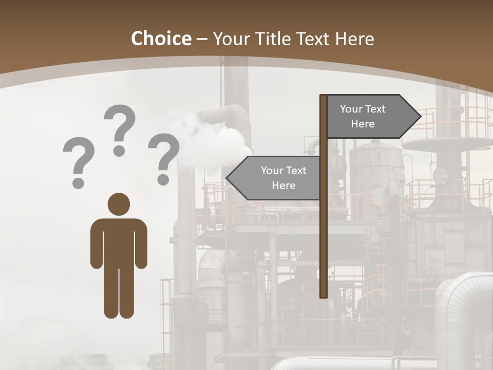 Valves Petrochemical Manufacturing PowerPoint Template