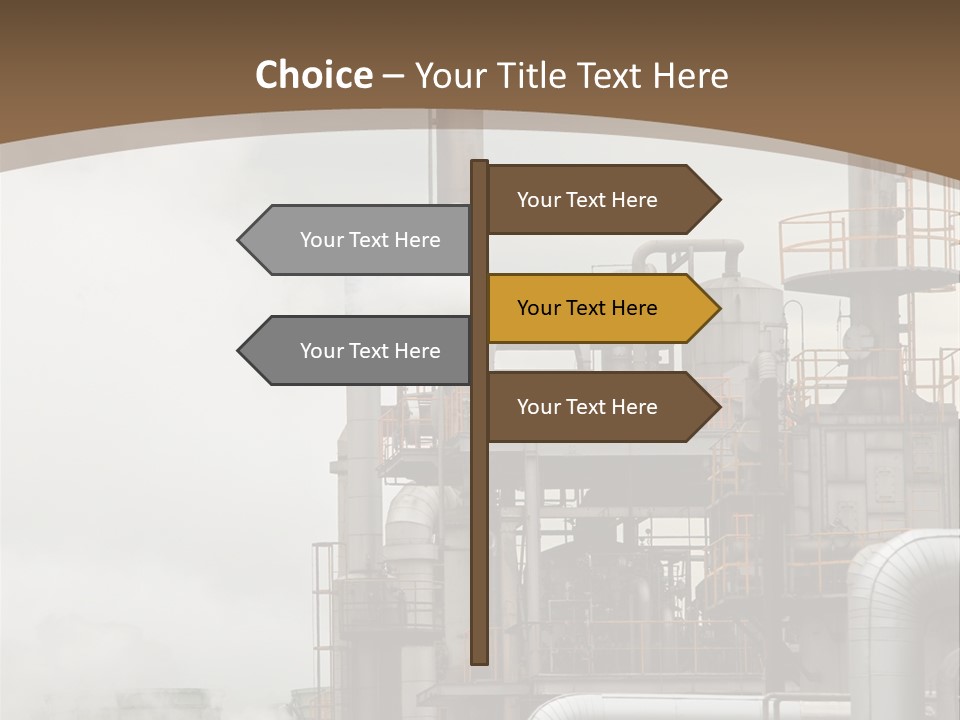 Valves Petrochemical Manufacturing PowerPoint Template