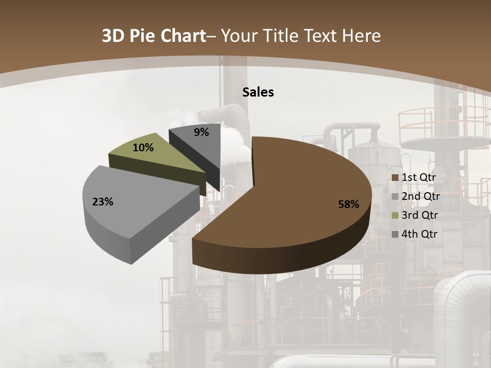 Valves Petrochemical Manufacturing PowerPoint Template
