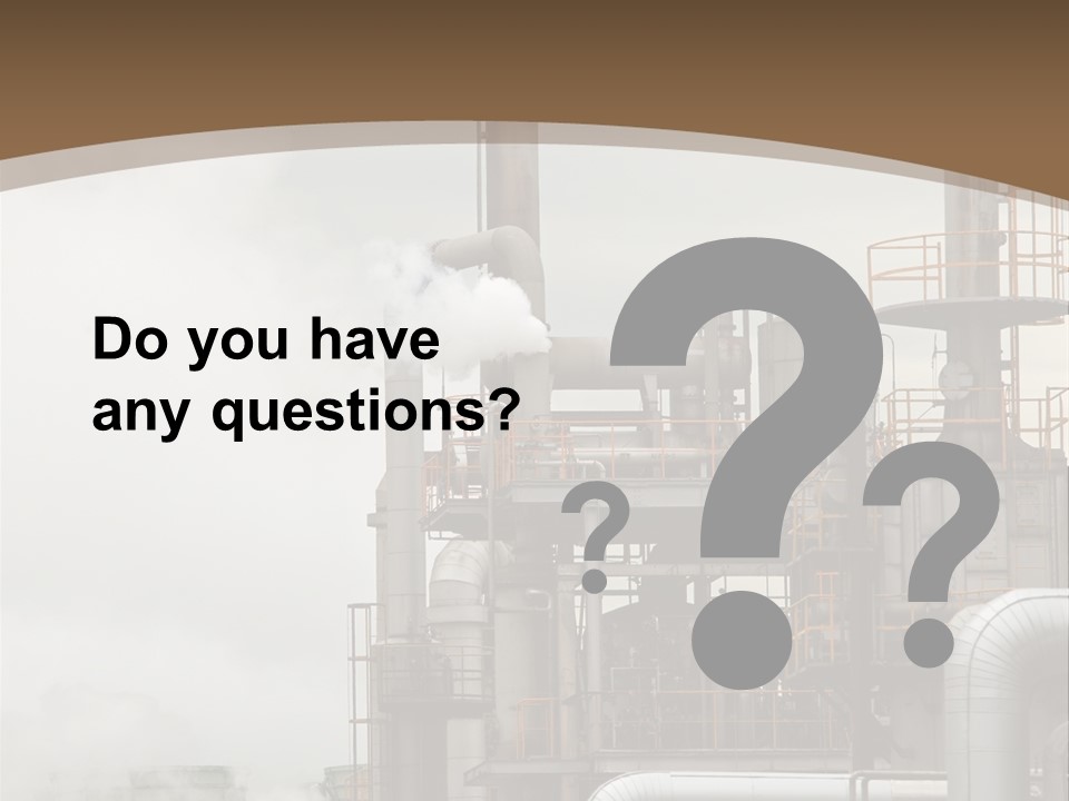 Valves Petrochemical Manufacturing PowerPoint Template