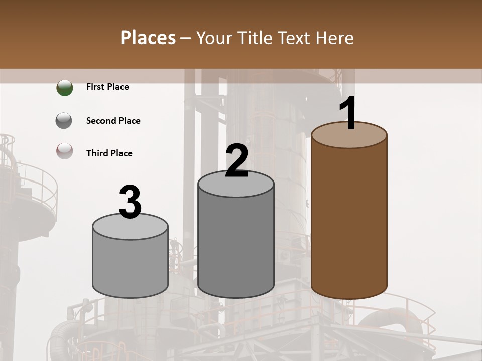 Tank Refinery Gas PowerPoint Template