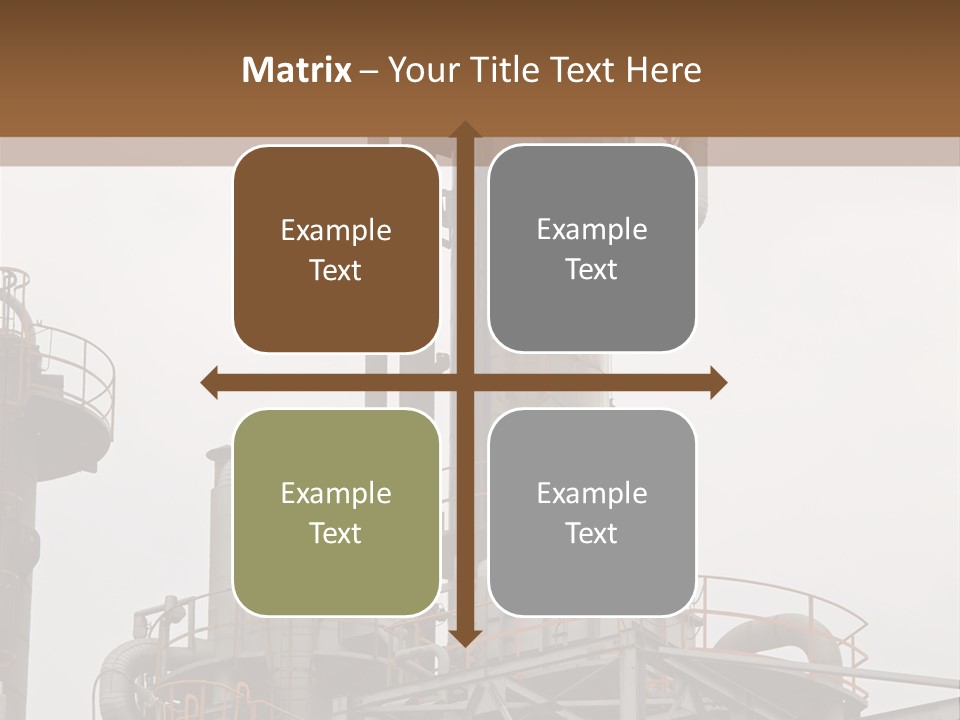 Tank Refinery Gas PowerPoint Template