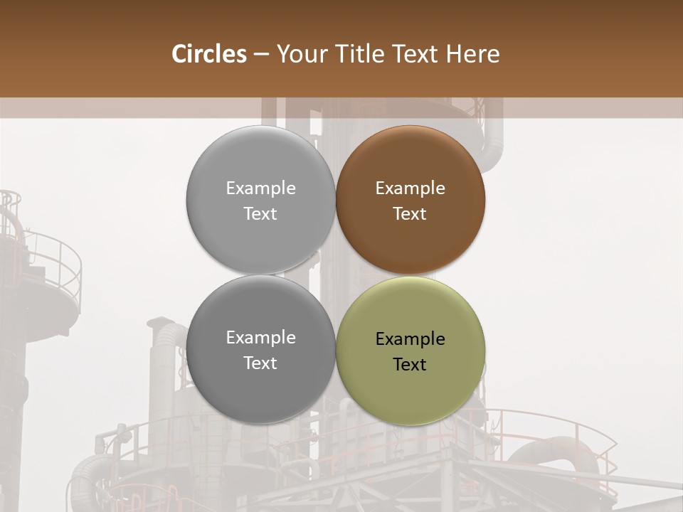 Tank Refinery Gas PowerPoint Template