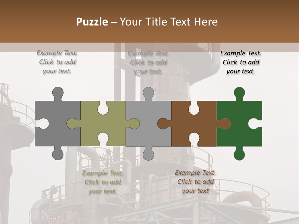Tank Refinery Gas PowerPoint Template