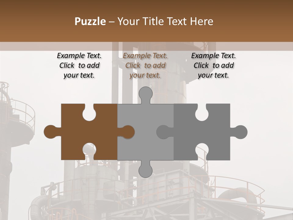 Tank Refinery Gas PowerPoint Template