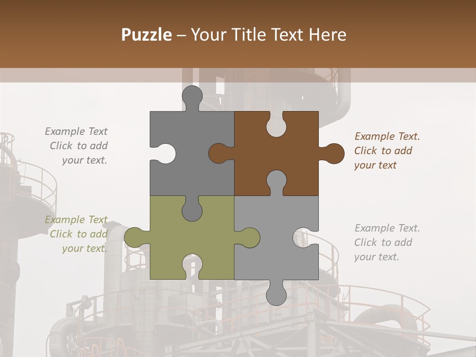Tank Refinery Gas PowerPoint Template