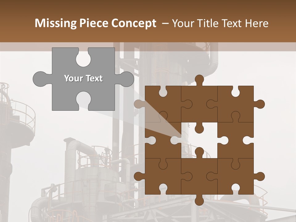 Tank Refinery Gas PowerPoint Template