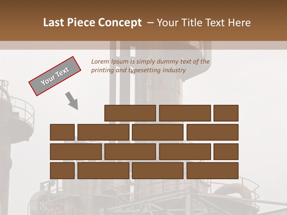 Tank Refinery Gas PowerPoint Template
