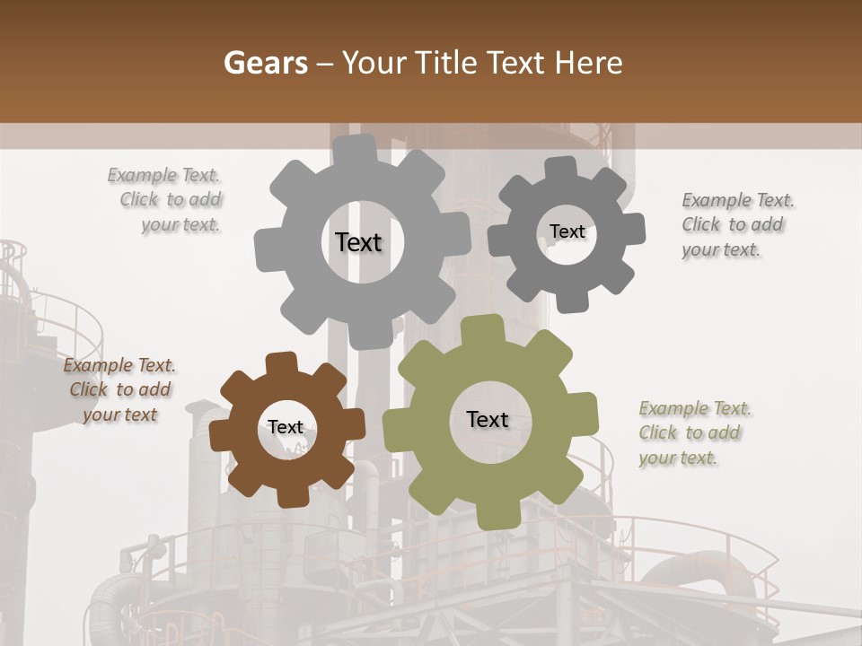 Tank Refinery Gas PowerPoint Template