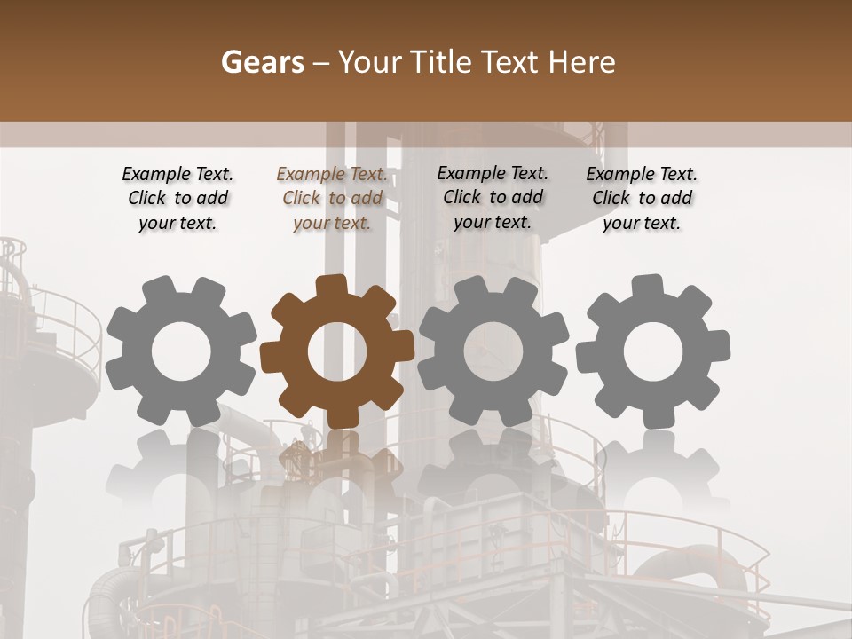 Tank Refinery Gas PowerPoint Template
