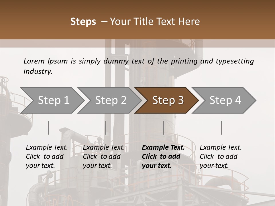 Tank Refinery Gas PowerPoint Template