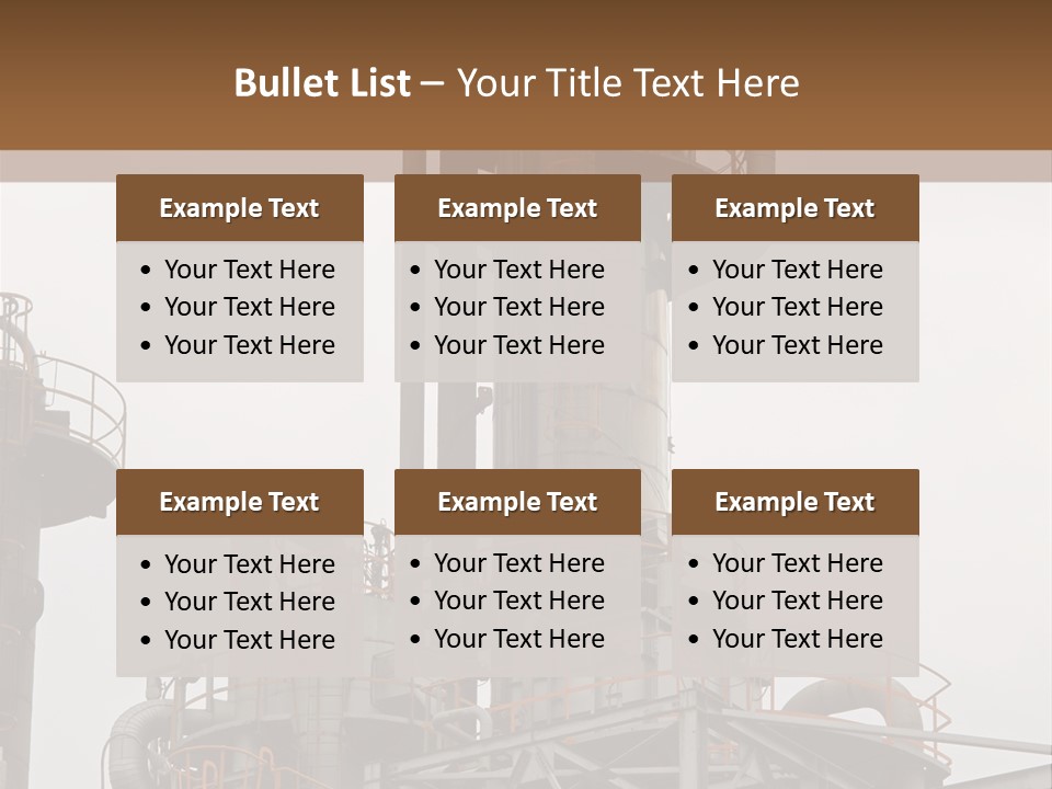 Tank Refinery Gas PowerPoint Template