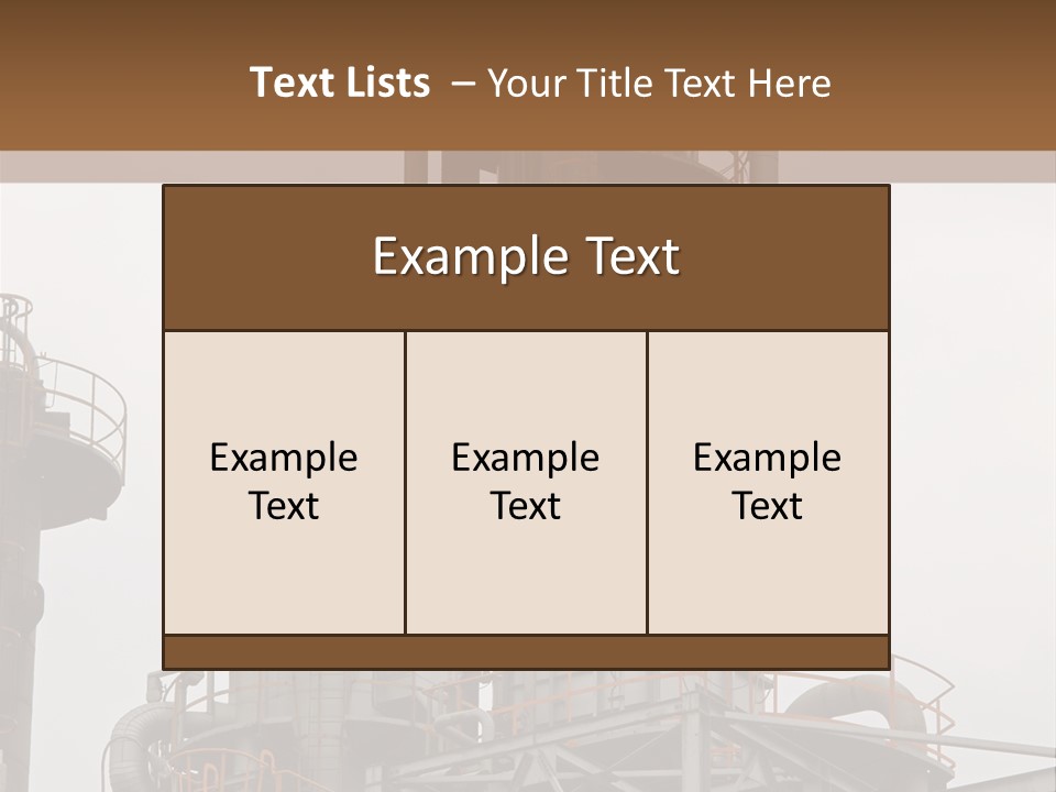 Tank Refinery Gas PowerPoint Template
