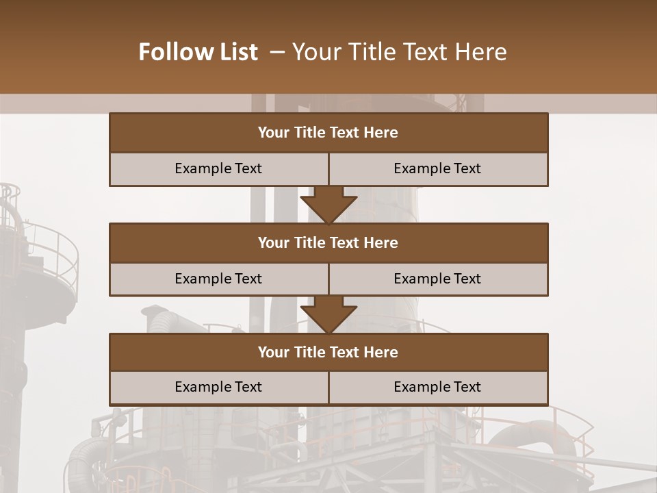 Tank Refinery Gas PowerPoint Template