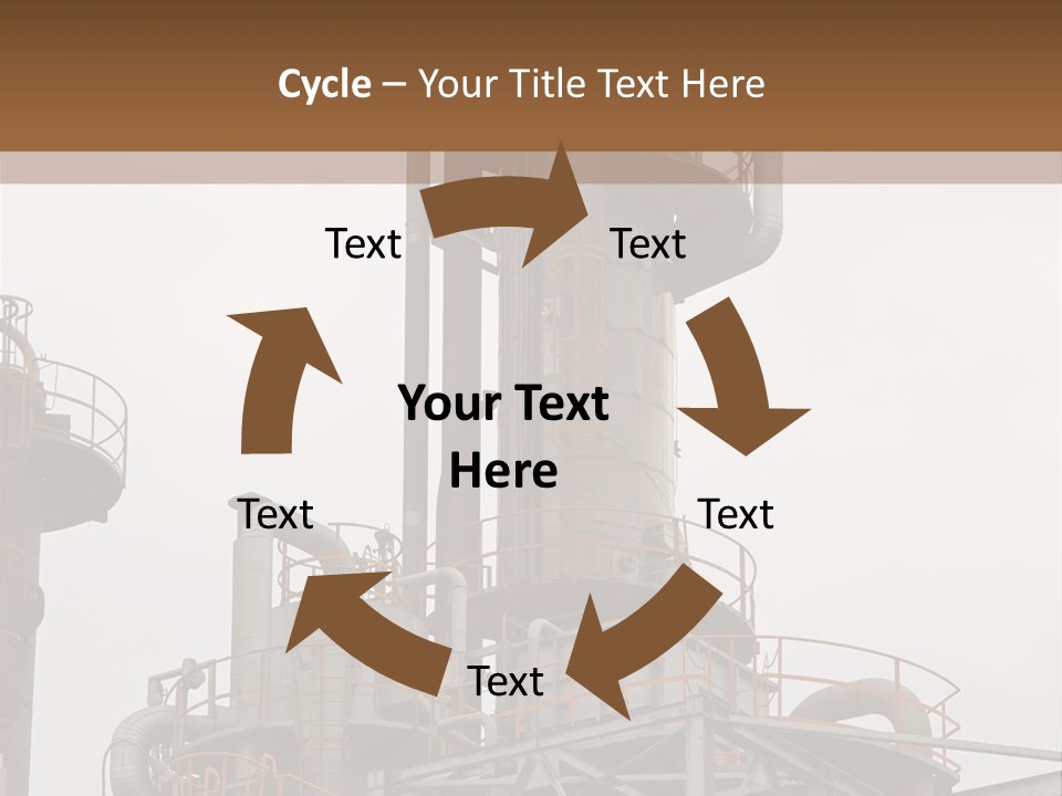 Tank Refinery Gas PowerPoint Template