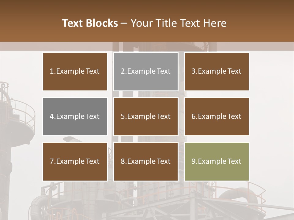 Tank Refinery Gas PowerPoint Template