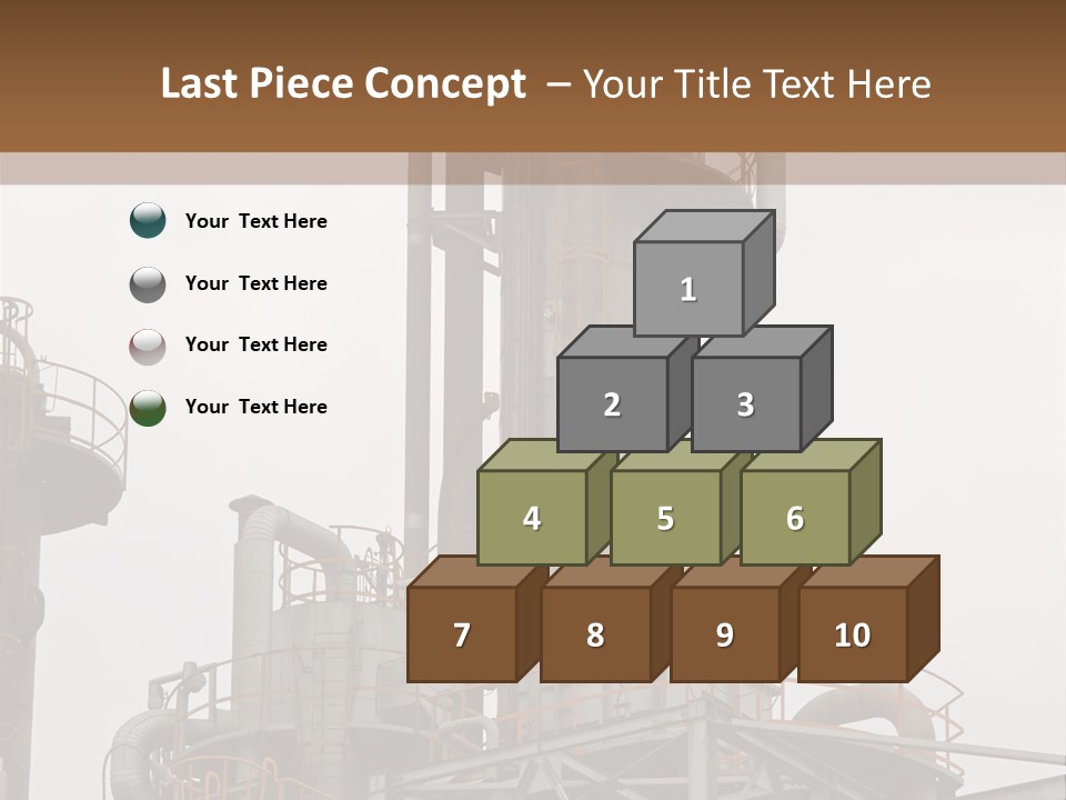 Tank Refinery Gas PowerPoint Template