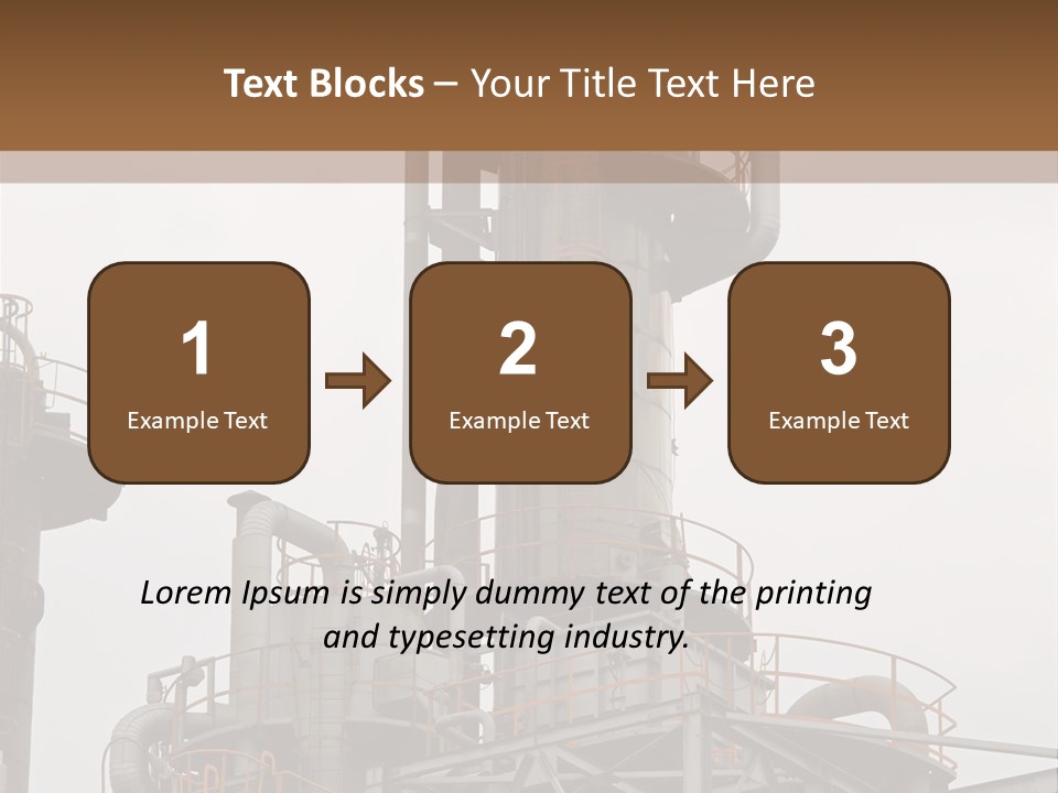 Tank Refinery Gas PowerPoint Template