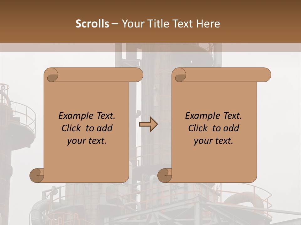Tank Refinery Gas PowerPoint Template