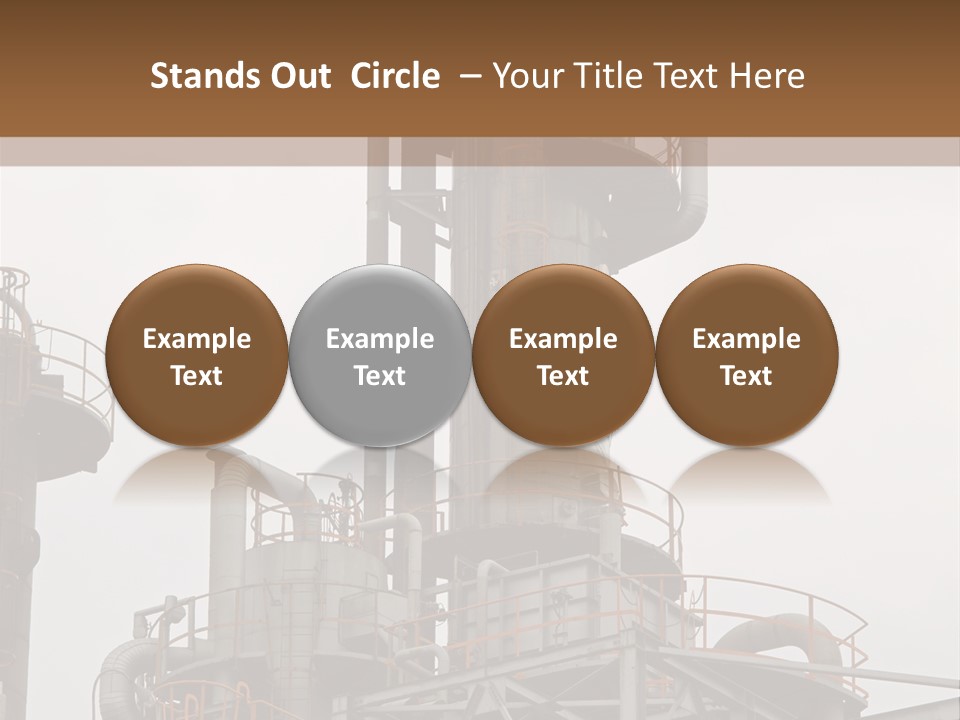 Tank Refinery Gas PowerPoint Template