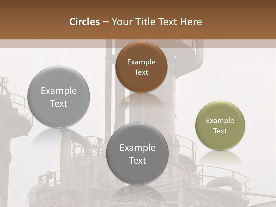 Tank Refinery Gas PowerPoint Template
