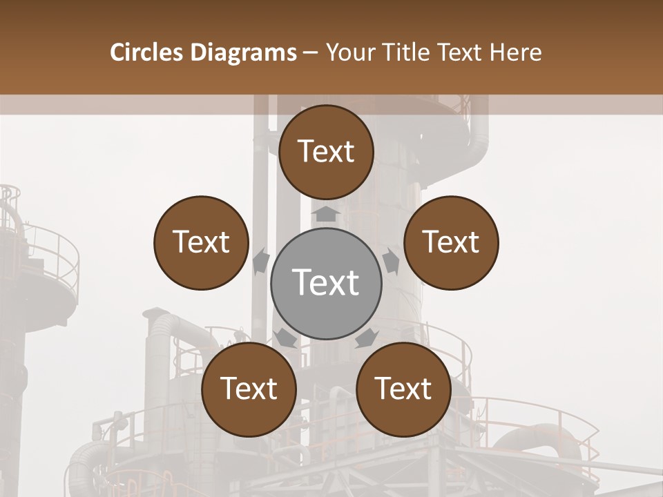 Tank Refinery Gas PowerPoint Template
