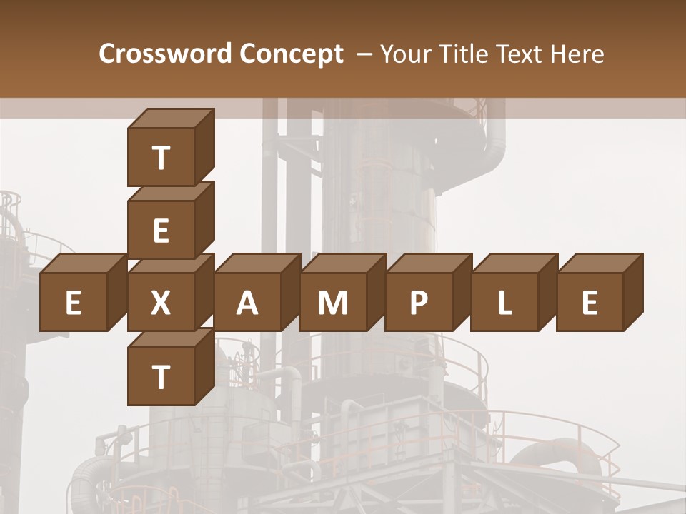 Tank Refinery Gas PowerPoint Template