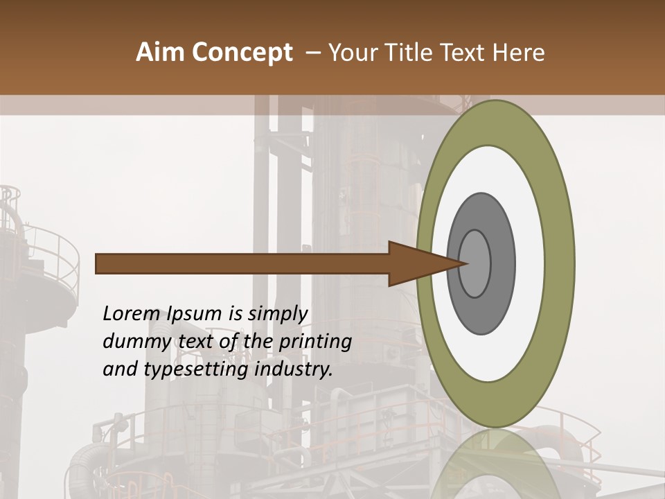 Tank Refinery Gas PowerPoint Template