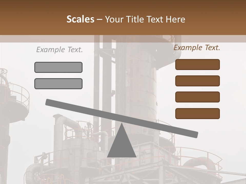 Tank Refinery Gas PowerPoint Template