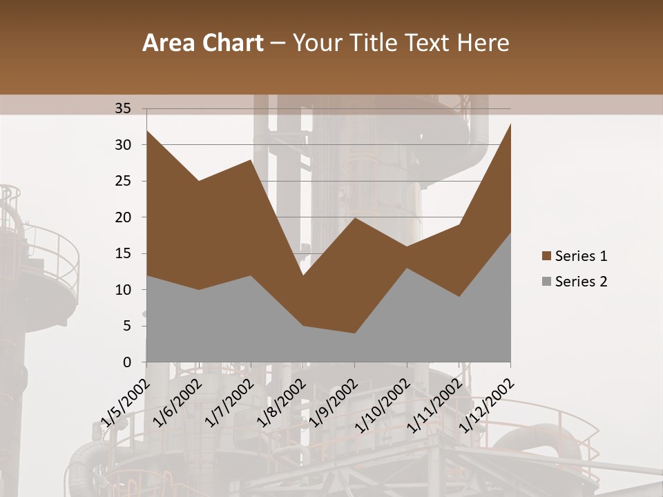 Tank Refinery Gas PowerPoint Template