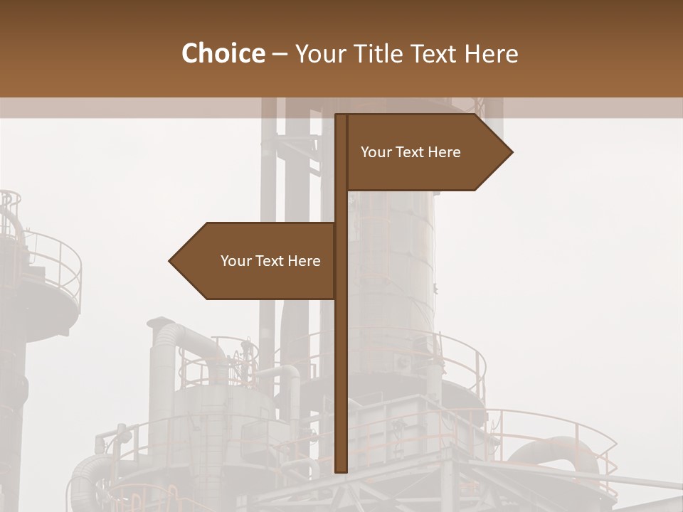 Tank Refinery Gas PowerPoint Template
