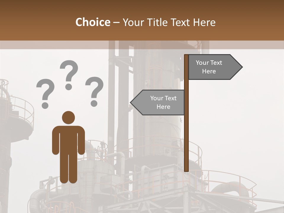 Tank Refinery Gas PowerPoint Template