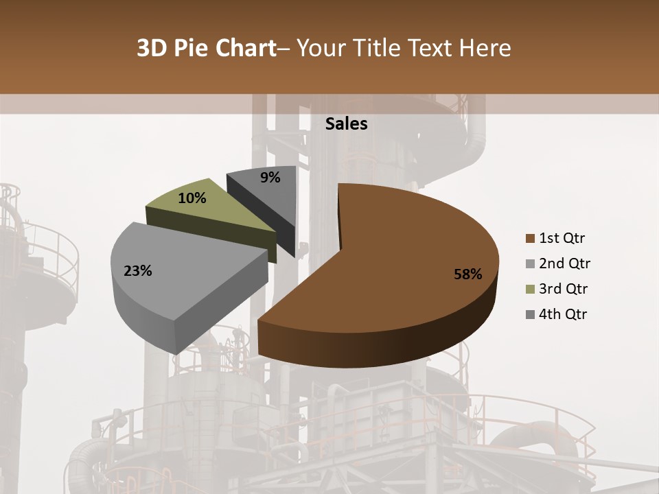 Tank Refinery Gas PowerPoint Template