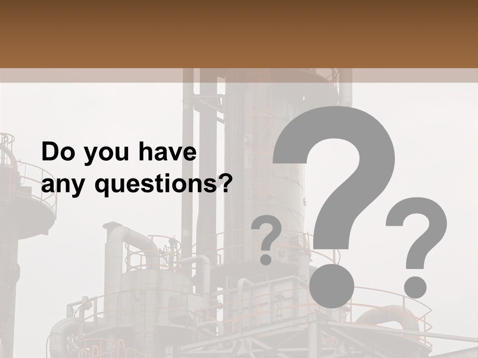 Tank Refinery Gas PowerPoint Template