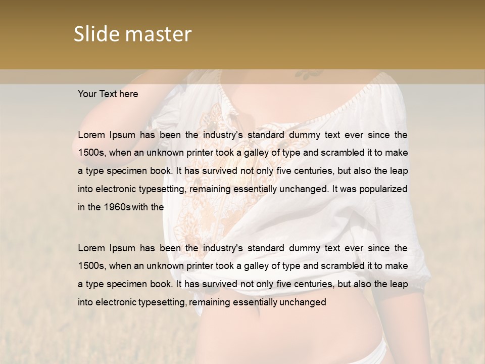 Female Temptation Joy PowerPoint Template