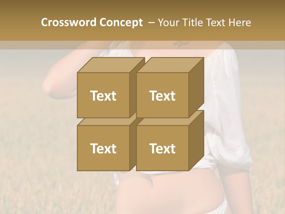 Female Temptation Joy PowerPoint Template