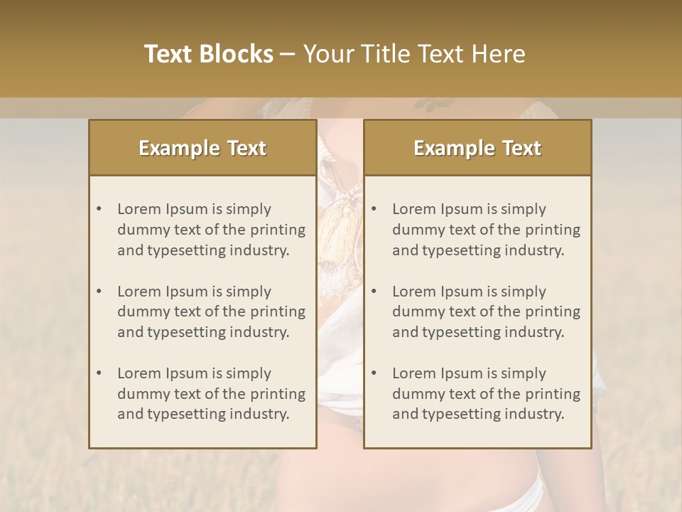 Female Temptation Joy PowerPoint Template