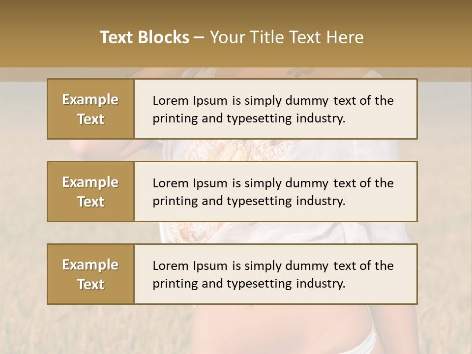 Female Temptation Joy PowerPoint Template