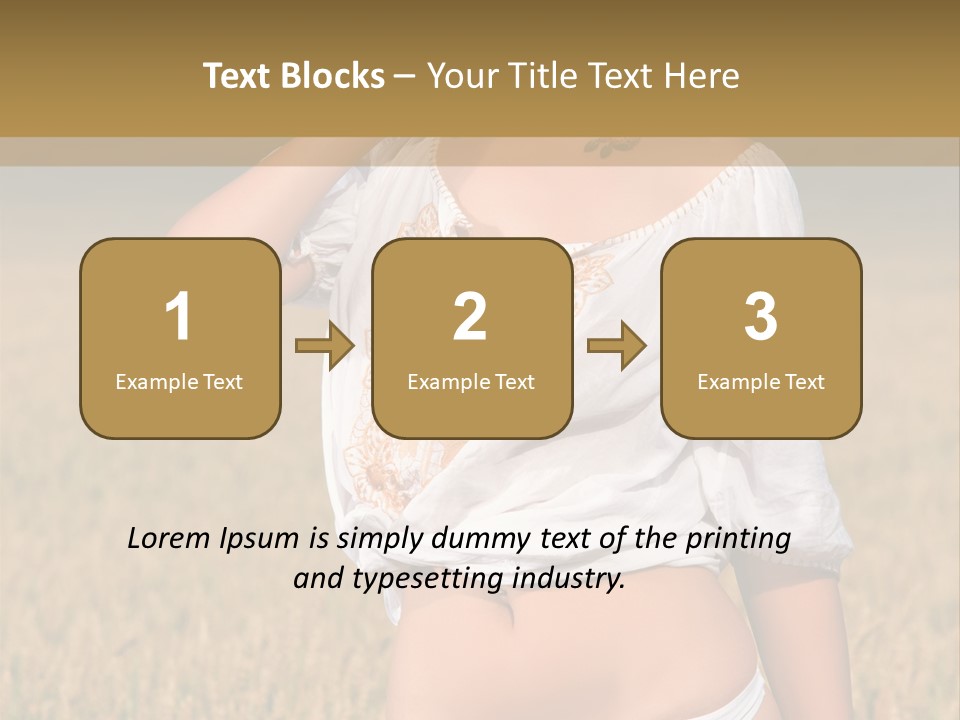 Female Temptation Joy PowerPoint Template