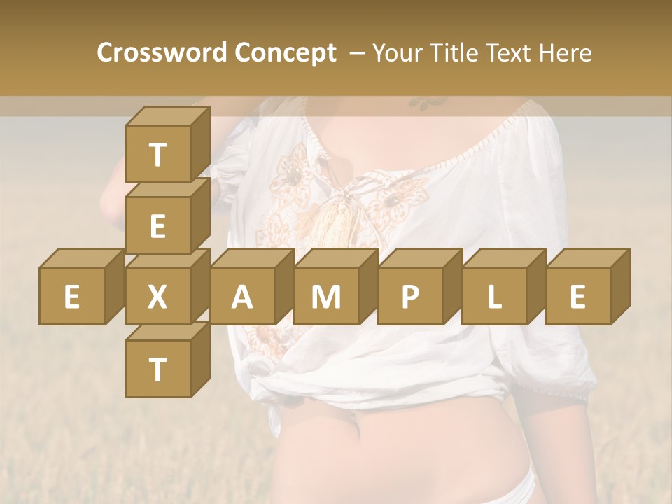 Female Temptation Joy PowerPoint Template