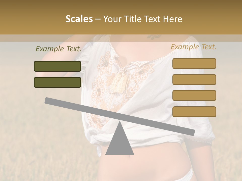 Female Temptation Joy PowerPoint Template