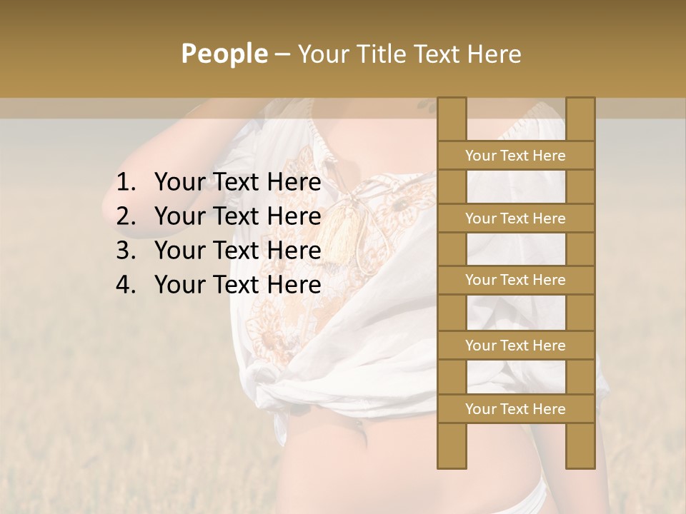 Female Temptation Joy PowerPoint Template