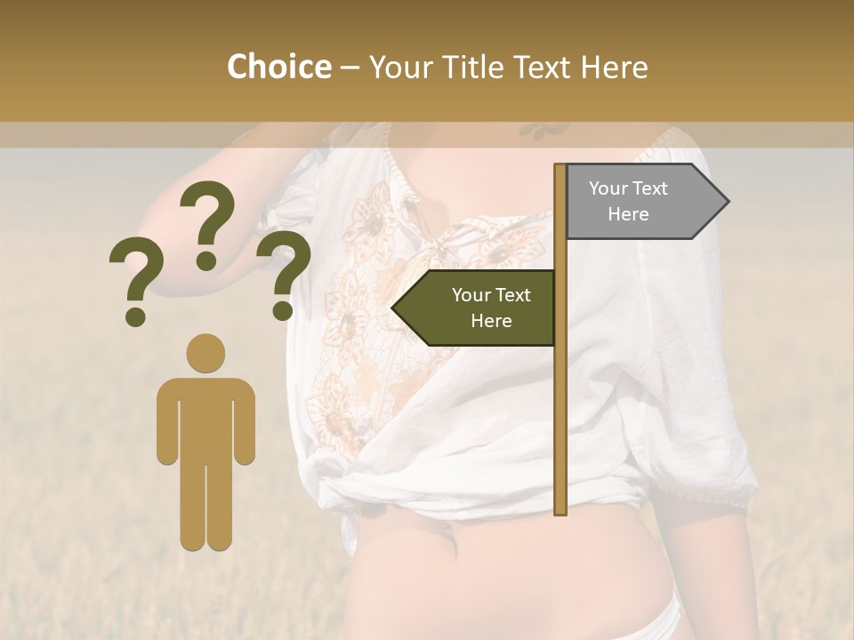Female Temptation Joy PowerPoint Template