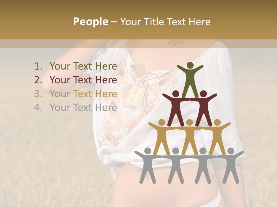 Female Temptation Joy PowerPoint Template